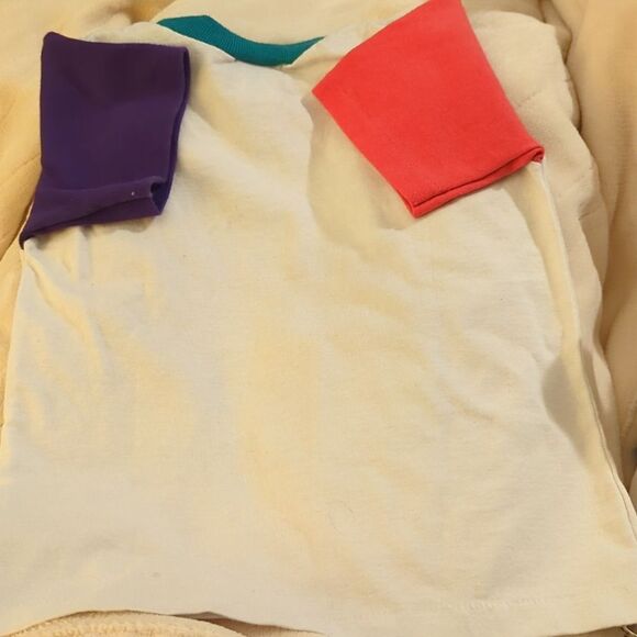 Girls‎ vintage 90s flower pot colorful top size 4 - Picture 6 of 6